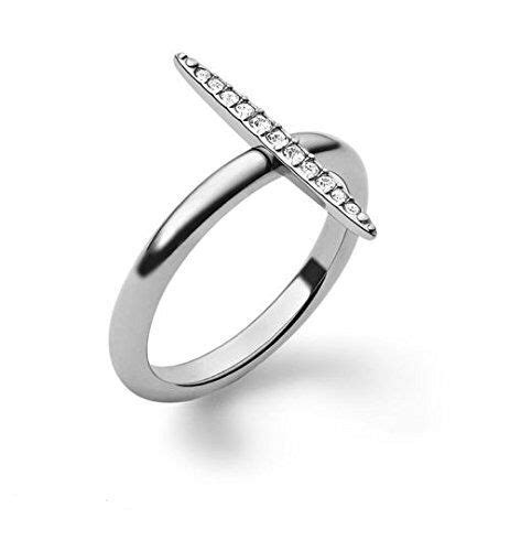 Michael Kors MKJ3523 Brilliance Matchstick Silver Tone Ring 